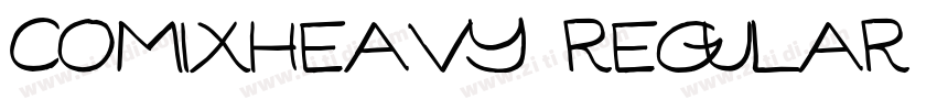 ComixHeavy Regular字体转换